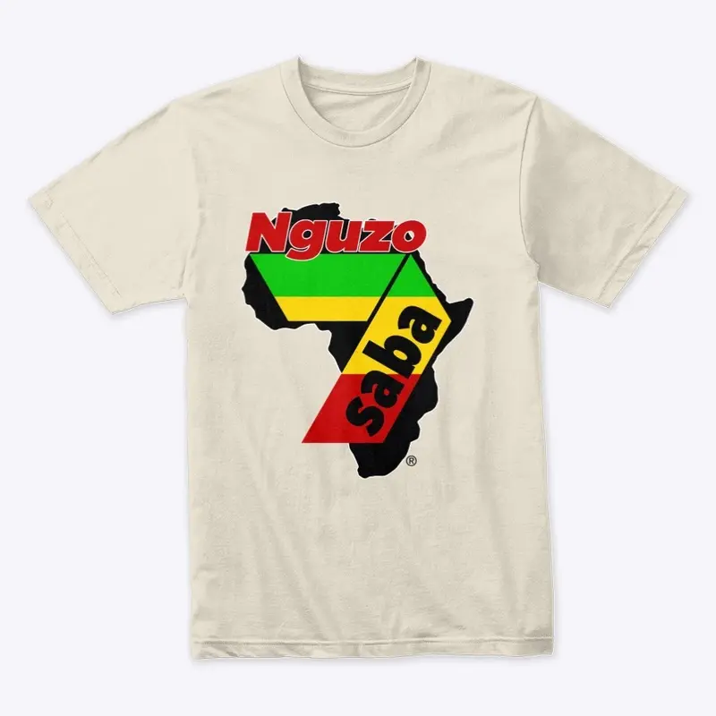 Nguzo Saba - light color t-shirt